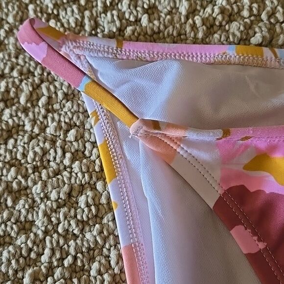 Xhilaration xl Strappy bikini bottom floral print y2k colorway soft new swim - Picture 9 of 12
